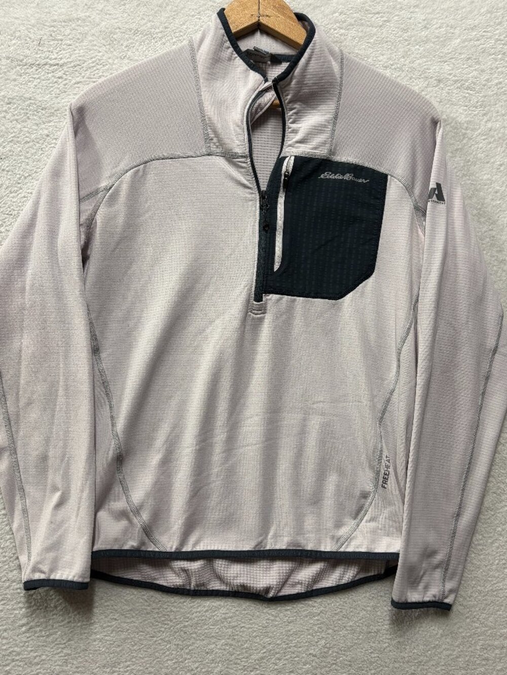 Eddie Bauer FirstAscent Sweater Mens Small Quarterzip Pullover Activewear